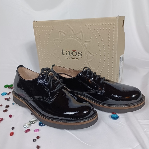 Taos womens sz 9 black patent leather Work it Oxford ♥️ - Picture 5 of 10
